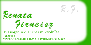 renata firneisz business card